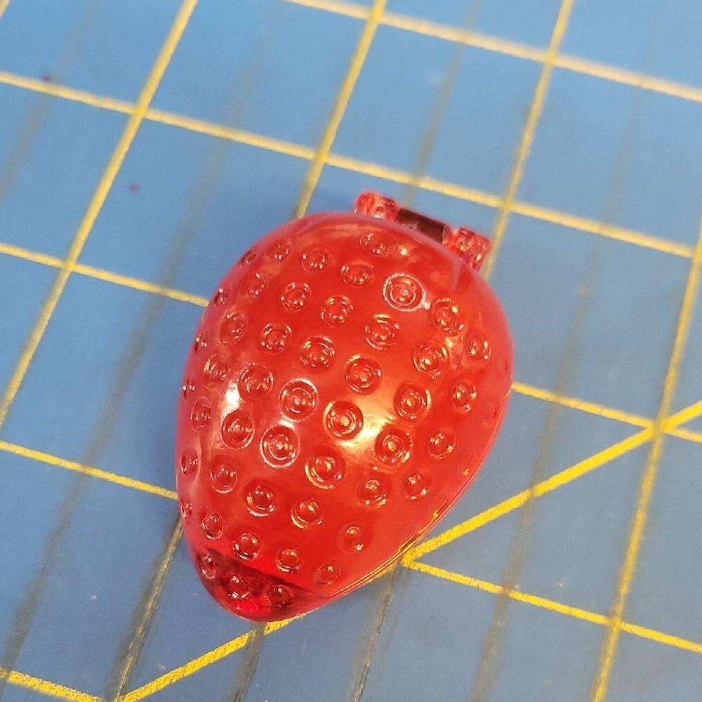 Red Strawberry Shaped Lip Balm 2 Colors New